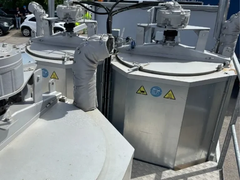 RME preheater at work in the field