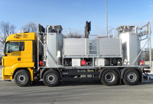 RME truck on a work site